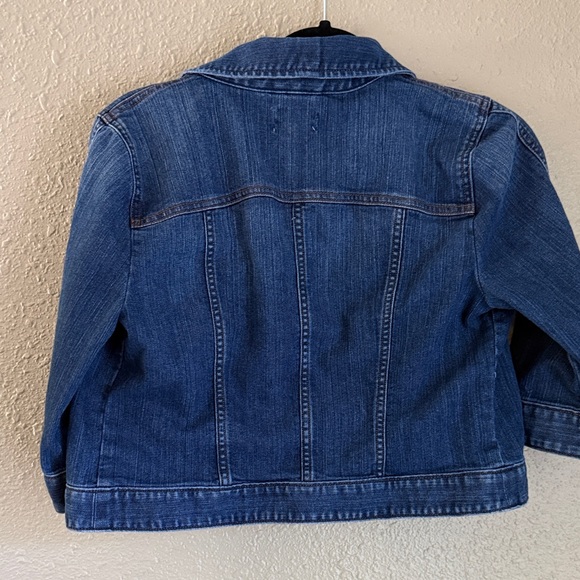 LOFT Women's Dark Blue Denim Jacket - Picture 5 of 5